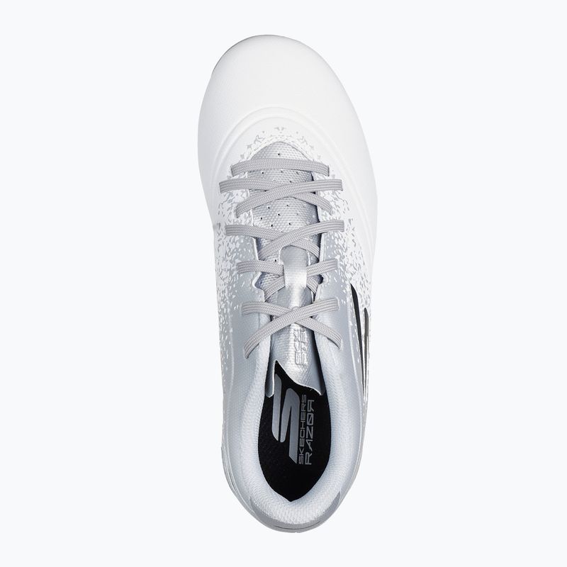 Vaikiški futbolo batai SKECHERS Razor 1.5 Youth Jr FG white/silver 11