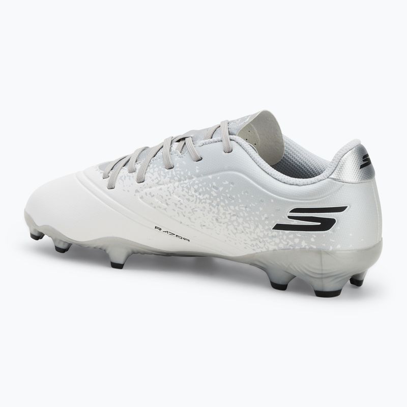 Vaikiški futbolo batai SKECHERS Razor 1.5 Youth Jr FG white/silver 3