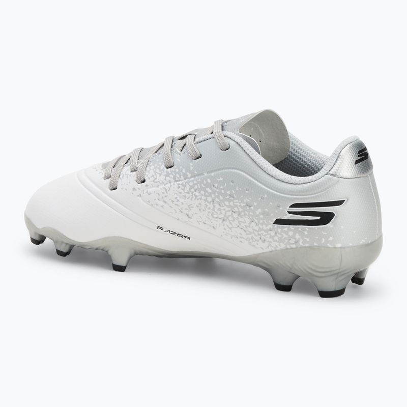 Vaikiški futbolo batai SKECHERS Razor 1.5 Td Jr FG white/silver 3