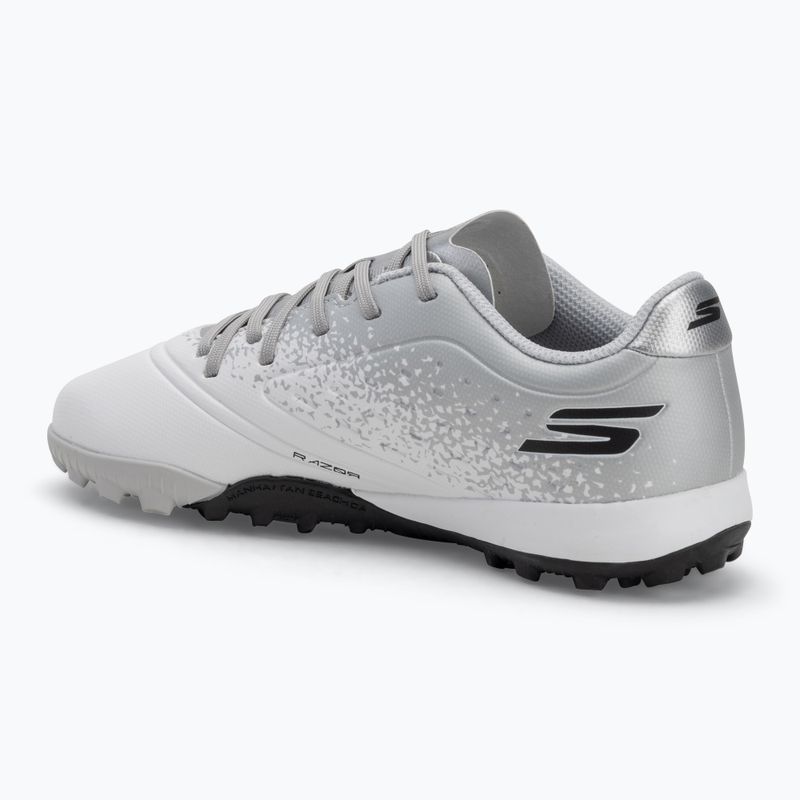 Vaikiški futbolo batai SKECHERS Razor 1.5 Youth Jr TF white/silver 3