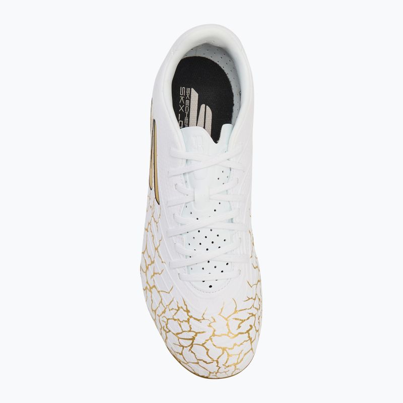 Vyriški futbolo batai SKECHERS Skx_ 1.5 Academy FG white/gold 5
