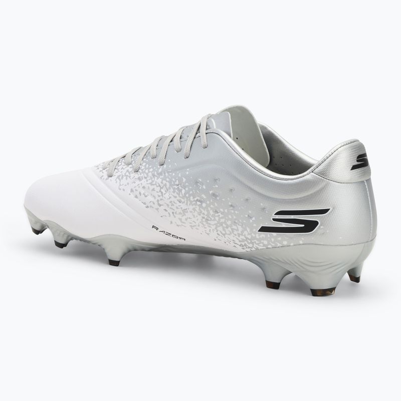 Vyriški futbolo batai SKECHERS Razor 1.5 Academy FG white/silver 3
