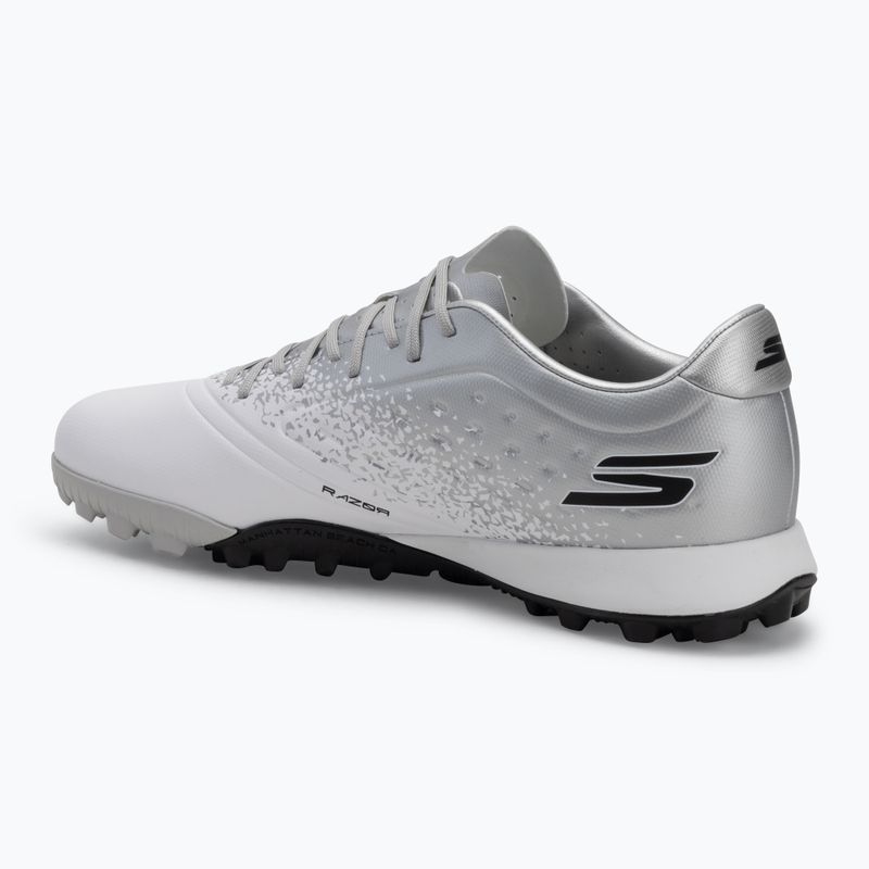 Vyriški futbolo batai SKECHERS Razor 1.5 Academy TF white/silver 3