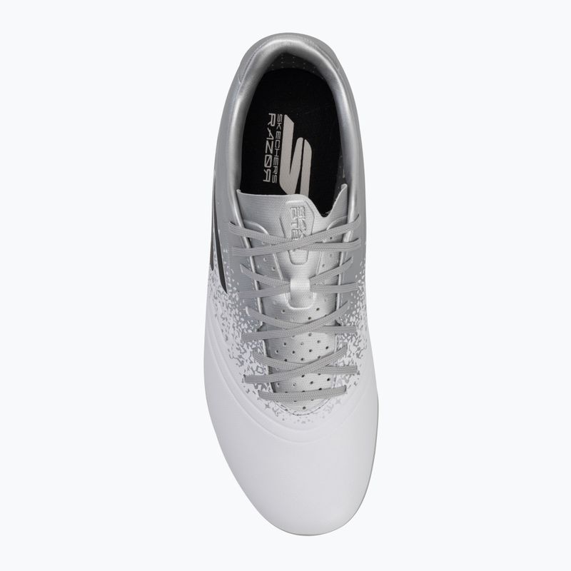 Vyriški futbolo batai SKECHERS Razor 1.5 Academy TF white/silver 5