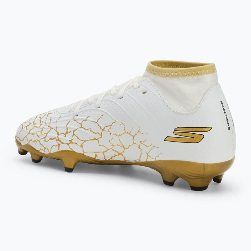 Vaikiški futbolo batai SKECHERS Skx 1.5 Youth High Jr FG white/gold 3