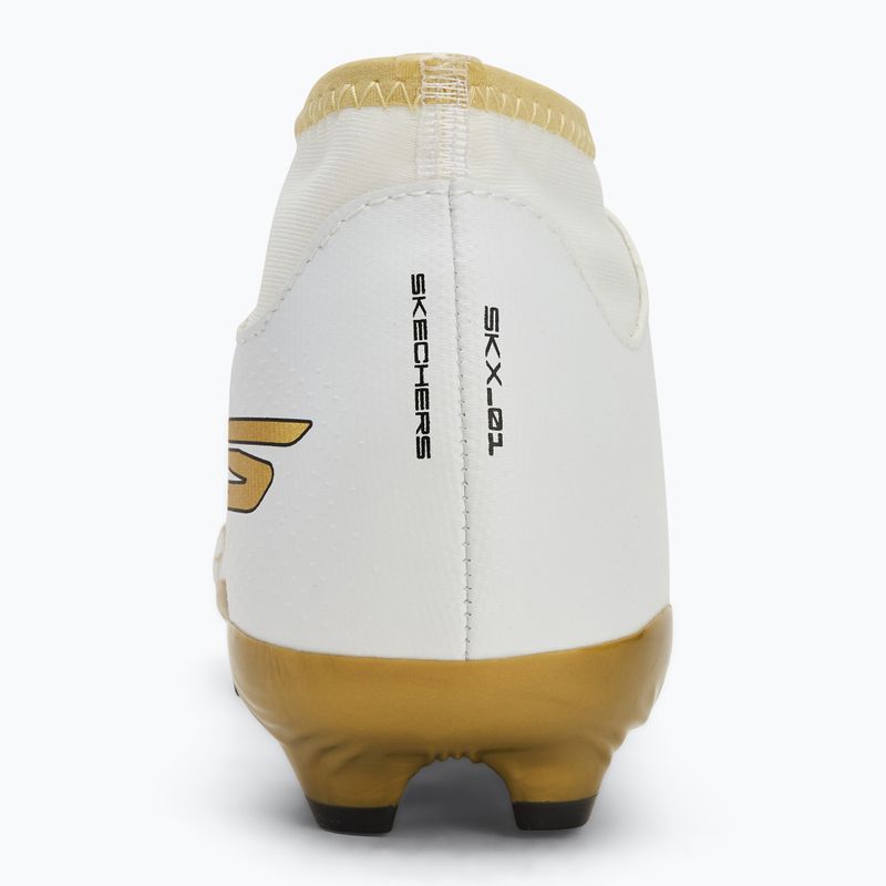 Vaikiški futbolo batai SKECHERS Skx 1.5 Youth High Jr FG white/gold 6