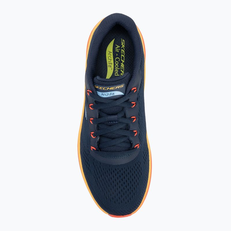Vyriški batai SKECHERS Arch Fit 2.0 navy leather/multi trim 5