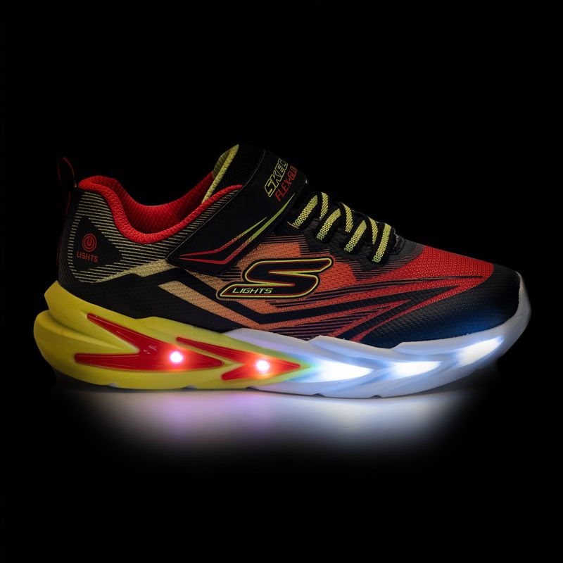 Vaikiški batai SKECHERS Flex-Glow Ultra juoda/raudona 8