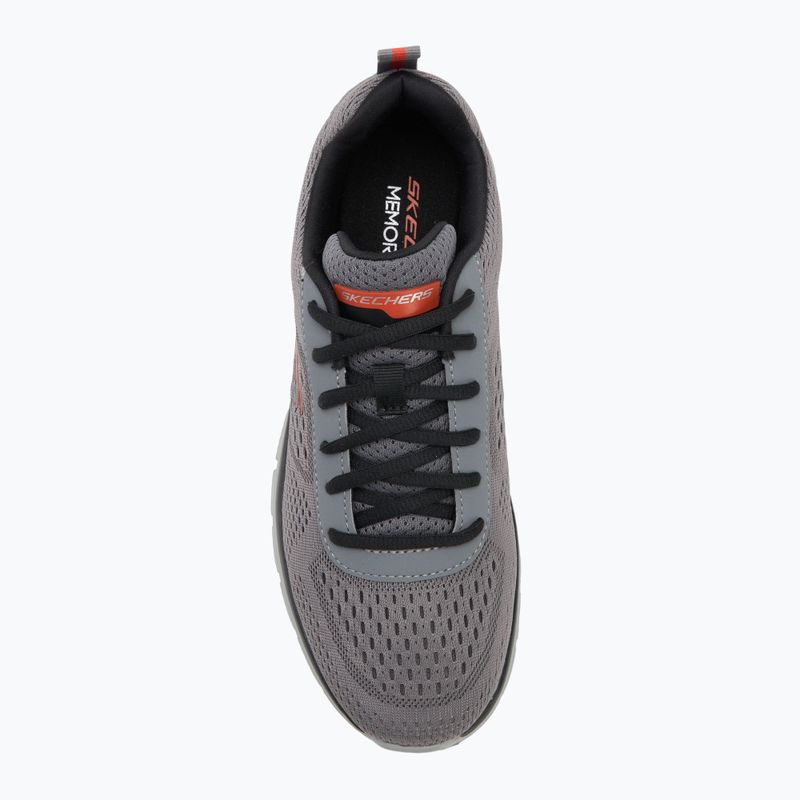 Vyriški batai Skechers Track Leshur anglies/oranžinės spalvos 5