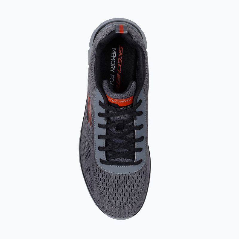 Vyriški batai Skechers Track Leshur anglies/oranžinės spalvos 5