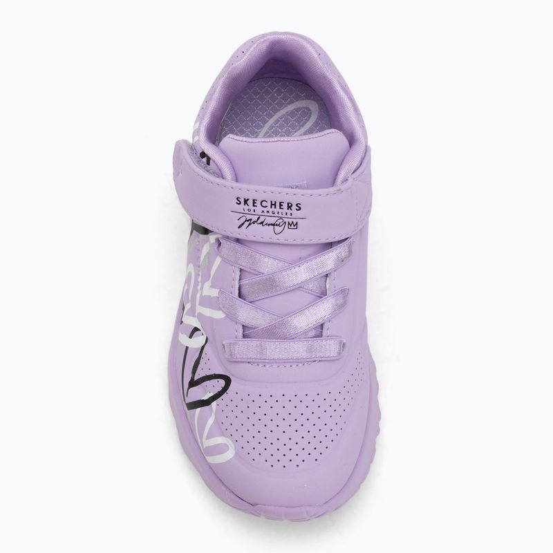 Vaikiški batai SKECHERS Uno Lite Love Levitate levandų/spalvoti 5