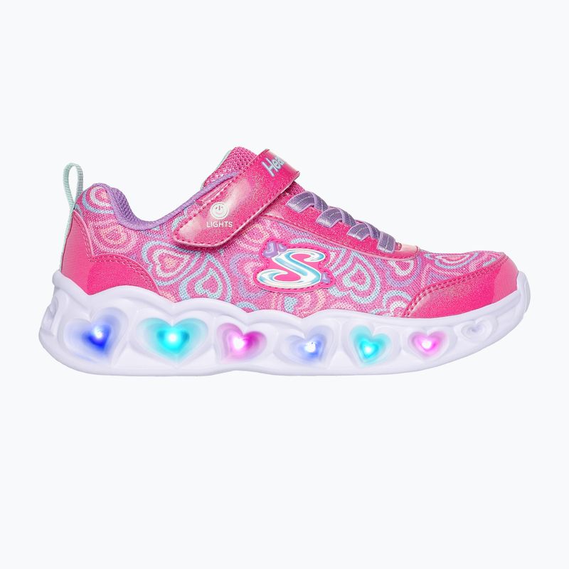Vaikiški batai SKECHERS Heart Lights Boogie Love karšta rožinė/daugiaspalvė 3