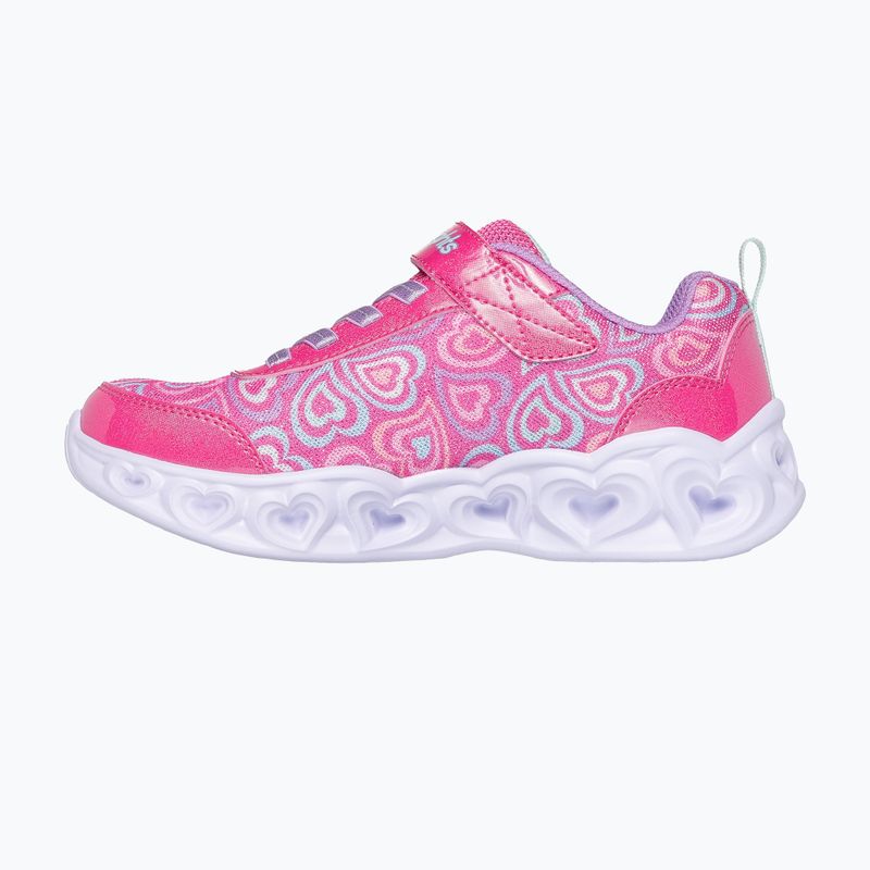 Vaikiški batai SKECHERS Heart Lights Boogie Love karšta rožinė/daugiaspalvė 4