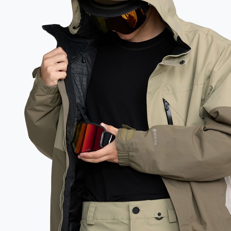 Vyriška snieglenčių striukė Volcom L Insulated GTX moss green 8