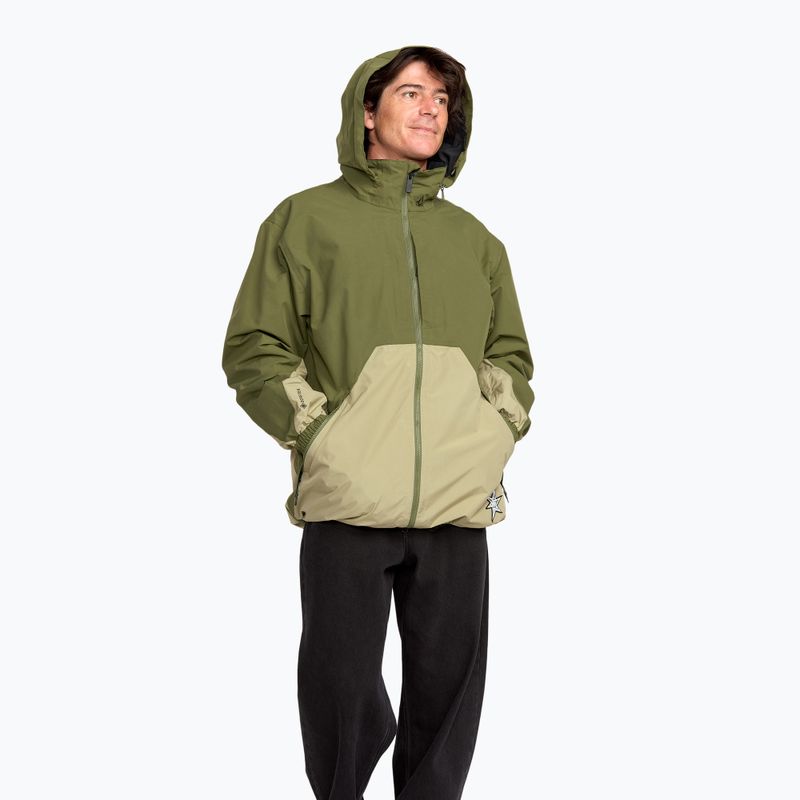 Vyriška snieglenčių striukė Volcom Longo GTX dark olive 5