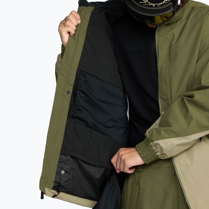 Vyriška snieglenčių striukė Volcom Longo GTX dark olive 11