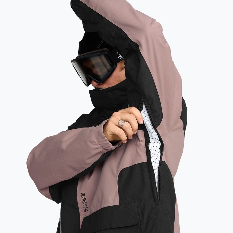 Vyriška snieglenčių striukė Volcom Kleveland mauve 9