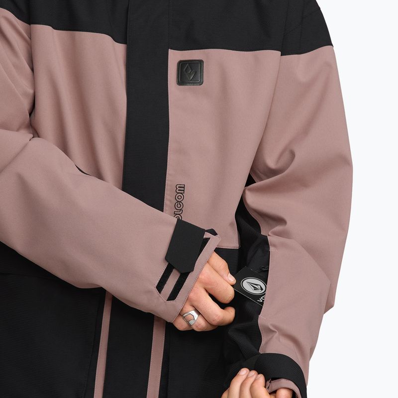 Vyriška snieglenčių striukė Volcom Kleveland mauve 10