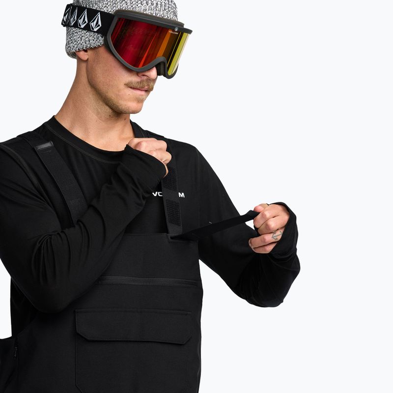 Vyriškos snieglenčių kelnės Volcom Roan Bib Overall black 7
