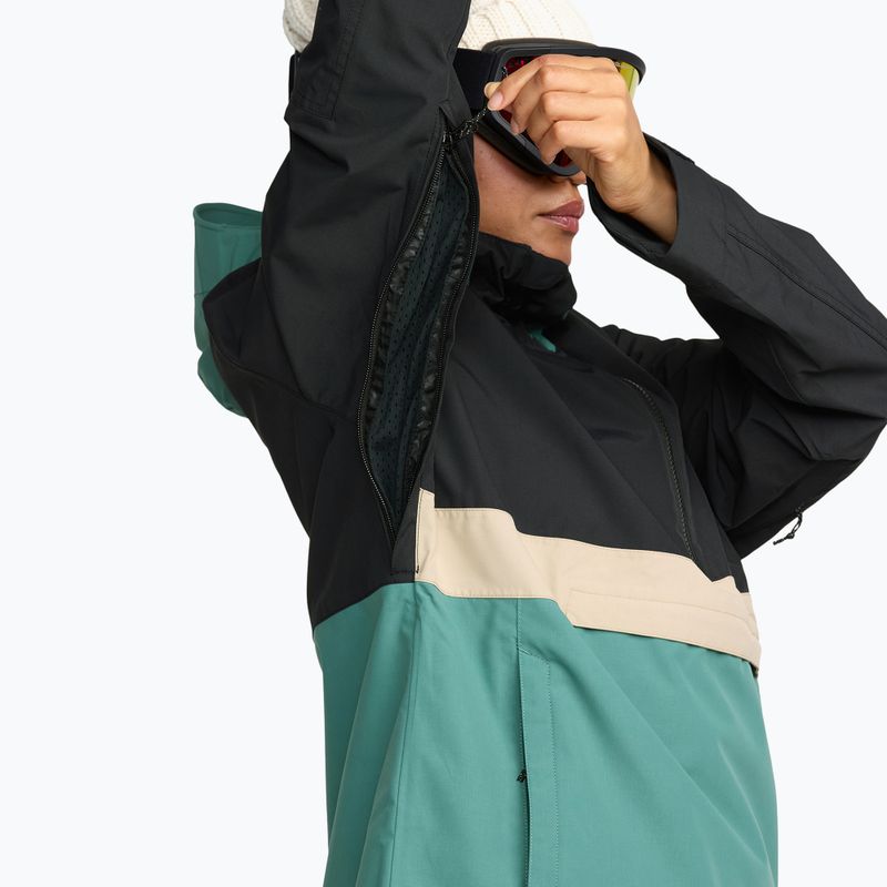 Moteriška snieglenčių striukė Volcom Harlan Pullover spruce green 7