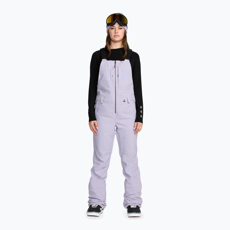 Moteriškos slidinėjimo kelnės Volcom Swift Bib Overall lavender aura