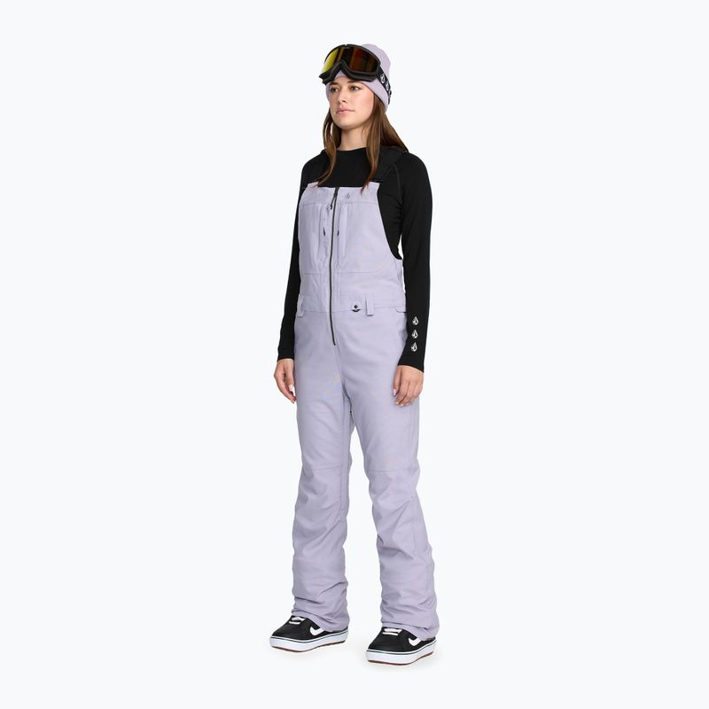 Moteriškos slidinėjimo kelnės Volcom Swift Bib Overall lavender aura 5