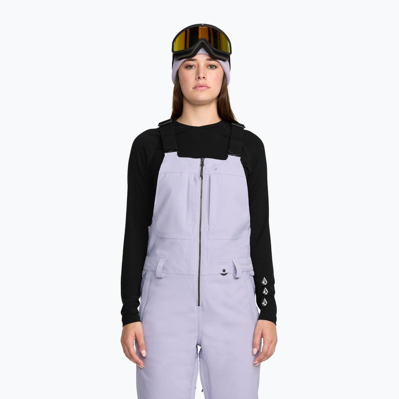 Moteriškos slidinėjimo kelnės Volcom Swift Bib Overall lavender aura 6
