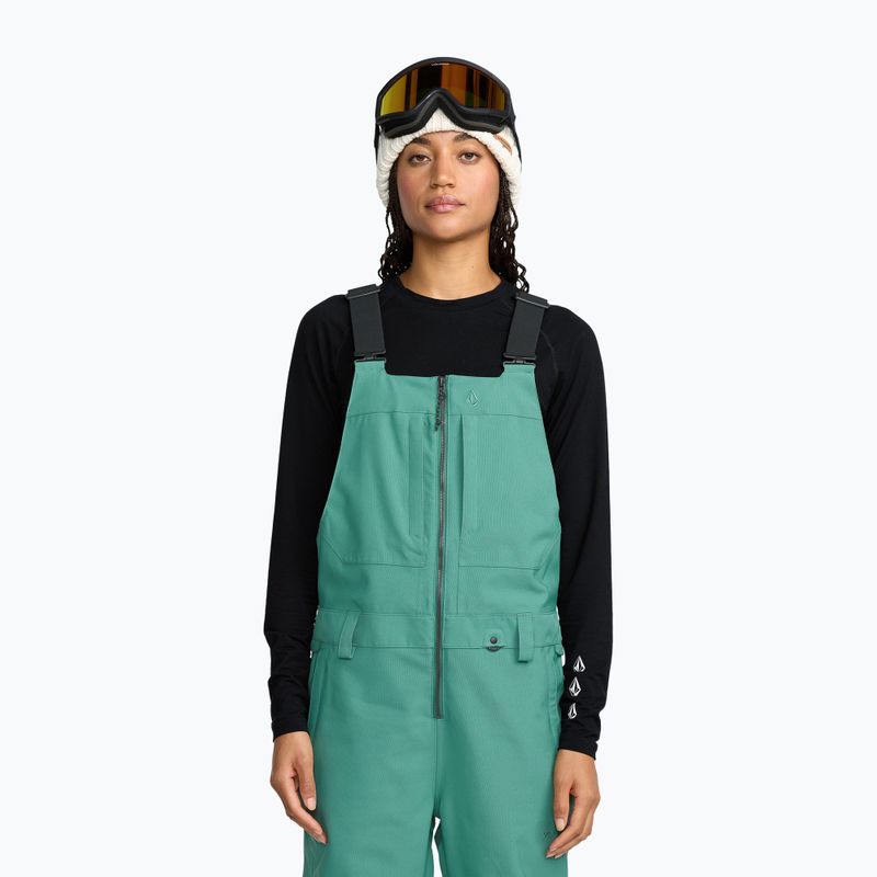 Moteriškos slidinėjimo kelnės Volcom Swift Bib Overall spruce green 6