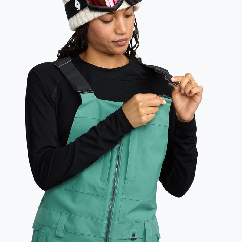 Moteriškos slidinėjimo kelnės Volcom Swift Bib Overall spruce green 7