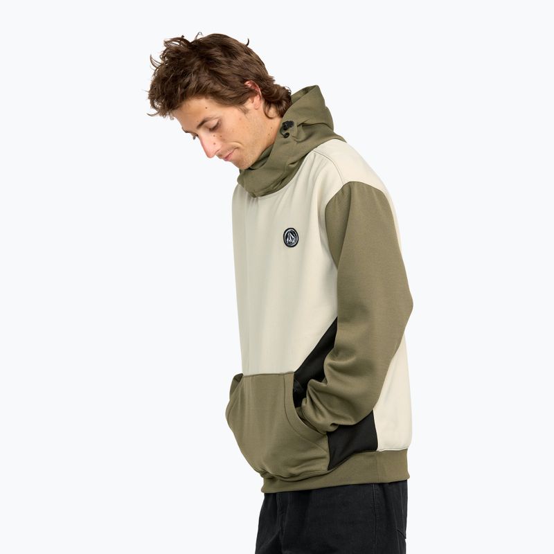 Vyriškas snieglenčių džemperis Volcom Hydro Riding Hoodie military 5