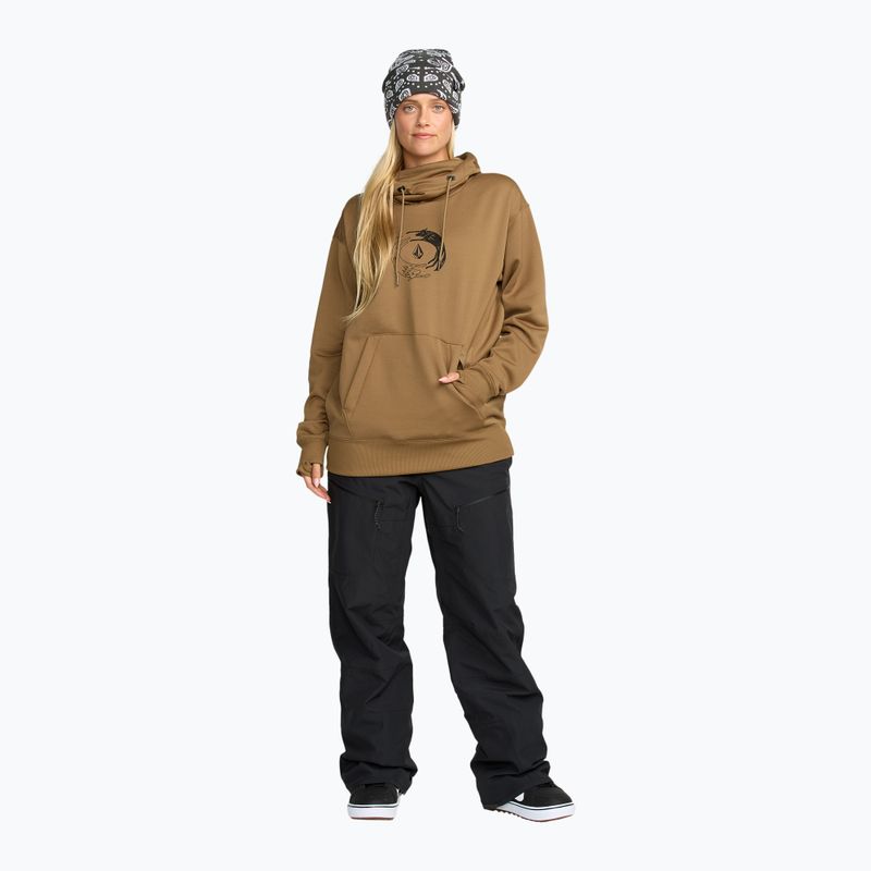Moteriškas snieglenčių džemperis Volcom Riding Hydro P/O bronze 2