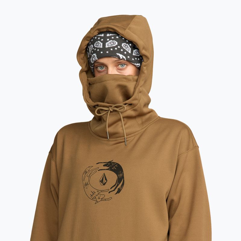 Moteriškas snieglenčių džemperis Volcom Riding Hydro P/O bronze 5