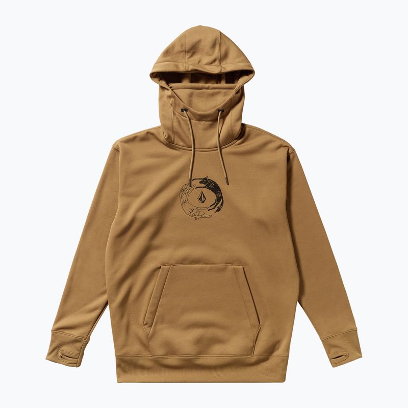 Moteriškas snieglenčių džemperis Volcom Riding Hydro P/O bronze 7
