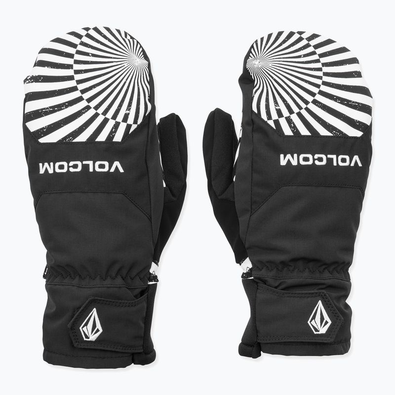 Vyriškos snieglenčių pirštinės Volcom V.CO Nyle Mitt black print 2