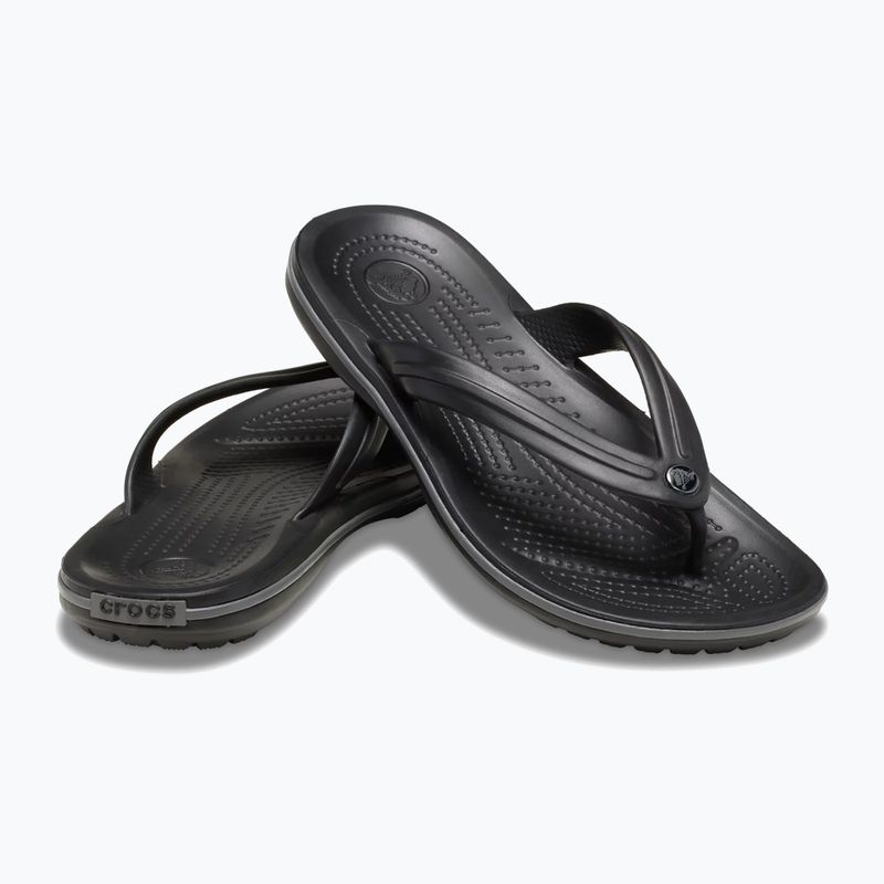 Šlepetės per pirštą Crocs Crocband Flip black/slate grey 2