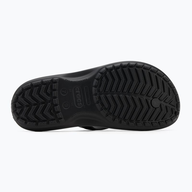 Šlepetės per pirštą Crocs Crocband Flip black/slate grey 4