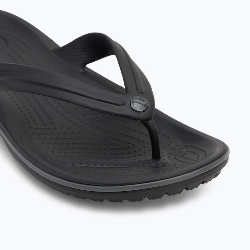 Šlepetės per pirštą Crocs Crocband Flip black/slate grey 7