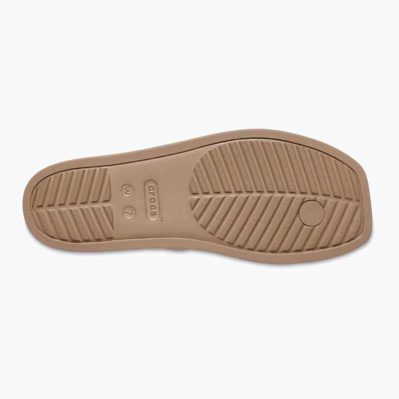 Moteriškos šlepetės Crocs Miami Toe Loop Sandal milk chocolate 10