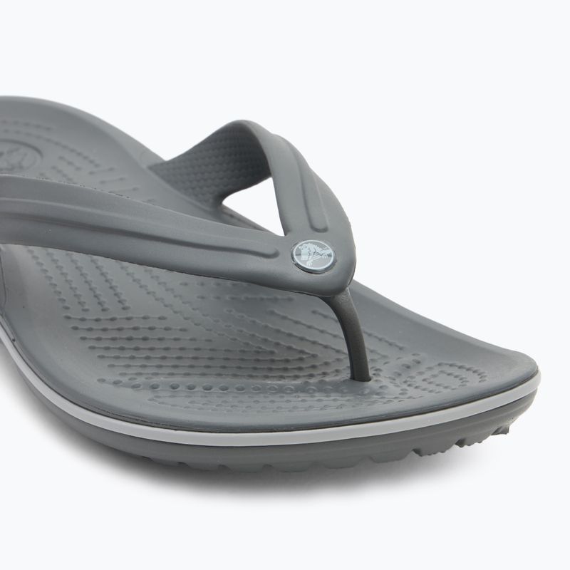 Šlepetės per pirštą Crocs Crocband Flip slate grey/smoke 7