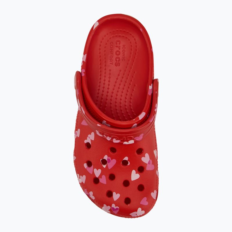 Vaikiškos šlepetės Crocs Classic Valentines Day Clog Kids cherry red 6