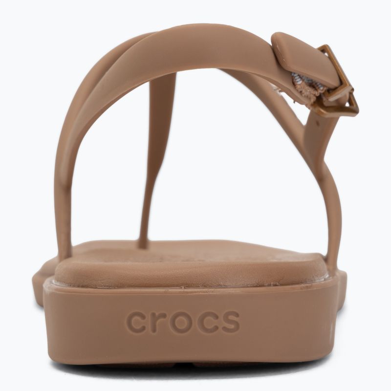 Moteriškos basutės Crocs Miami Thong Flip milk chocolate 6