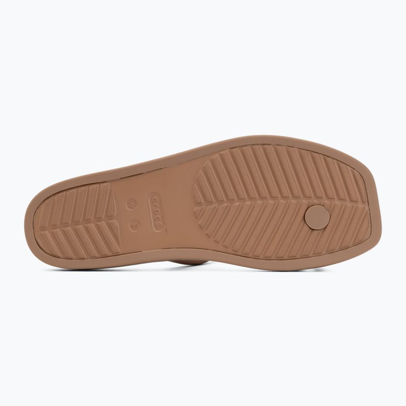 Moteriškos šlepetės Crocs Miami Toe Loop Sandal milk chocolate 4