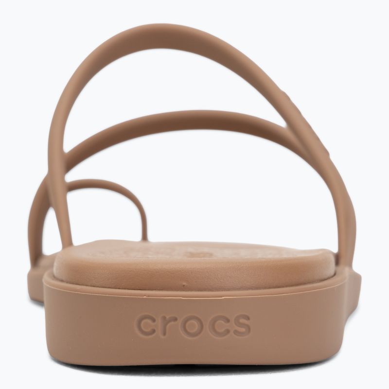 Moteriškos šlepetės Crocs Miami Toe Loop Sandal milk chocolate 6