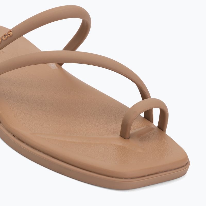 Moteriškos šlepetės Crocs Miami Toe Loop Sandal milk chocolate 7
