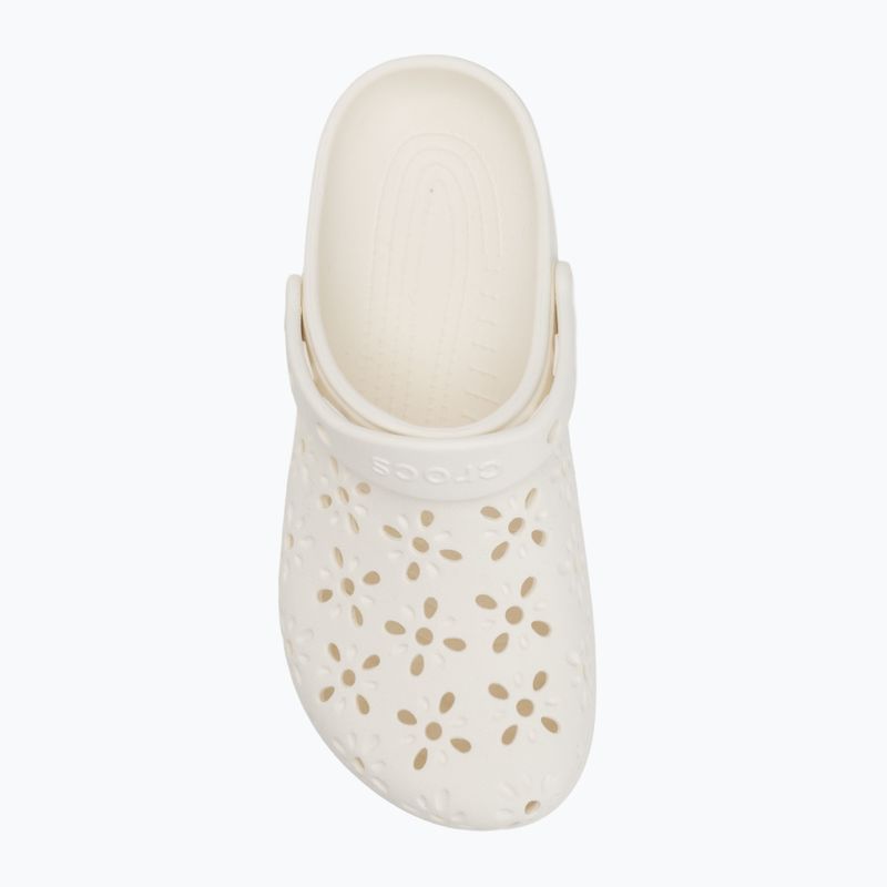 Šlepetės Crocs Classic Floral Cutout Clog chalk 6