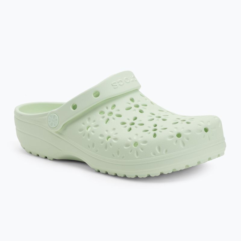 Šlepetės Crocs Classic Floral Cutout Clog jade tint