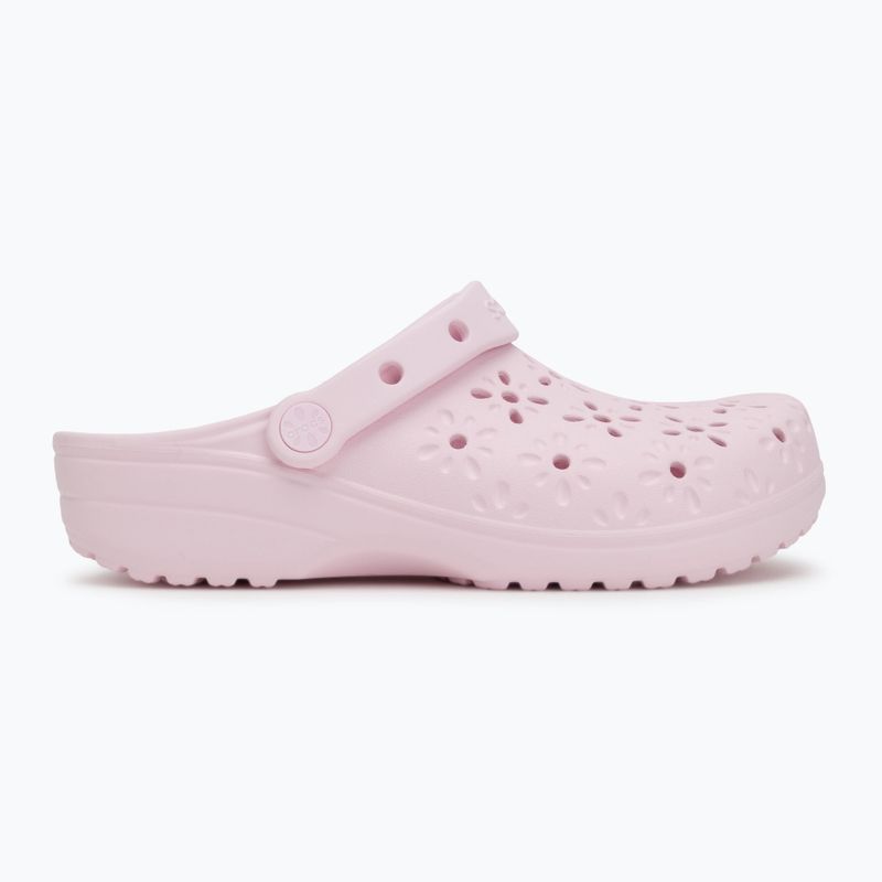 Šlepetės Crocs Classic Floral Cutout Clog pink milk 3