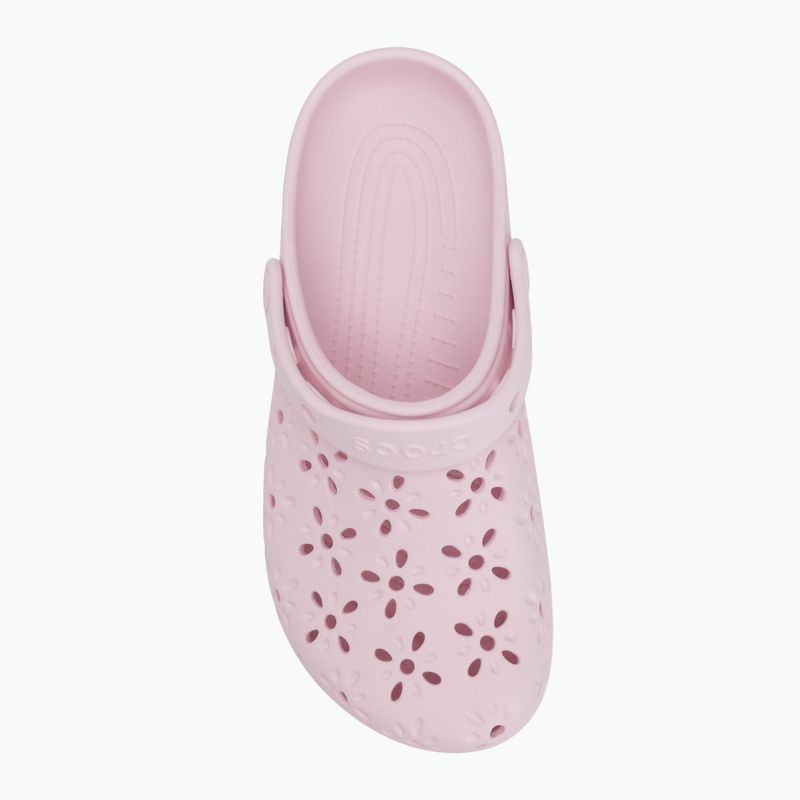 Šlepetės Crocs Classic Floral Cutout Clog pink milk 6