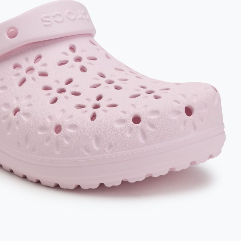 Šlepetės Crocs Classic Floral Cutout Clog pink milk 8