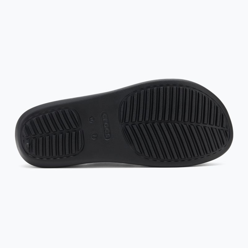 Moteriškos šlepetės per pirštą Crocs Getaway Platform Toe Loop black 4
